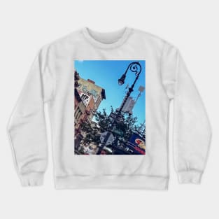 Manhattan Ludlow Street Lamp Graffiti NYC Crewneck Sweatshirt